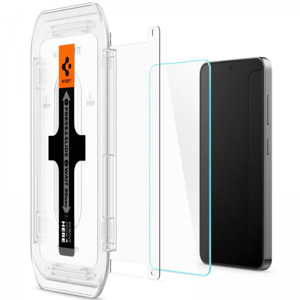 Spigen Samsung Galaxy S24/Galaxy S25 Näytönsuoja GLAS.tR EZ Fit 2-pakkaus