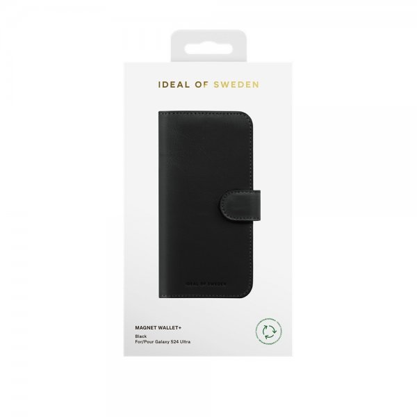 Ideal of Sweden Samsung Galaxy S24 Ultra Fodral Magnet Wallet+ Musta