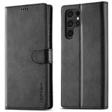 Lc.Imeeke Samsung Galaxy S24 Ultra -suojakuori korttipaikalla ja jalustatoiminnolla, musta