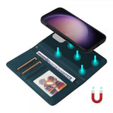 Betopnice Samsung Galaxy S24 Ultra -kotelo irrotettavalla kuorella 005 Sininen