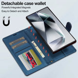 Lc.Imeeke Samsung Galaxy S24 Ultra -kotelo irrotettavalla kuorella L2 Series MagSafe sininen