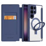 Dux Ducis Samsung Galaxy S24 Ultra Kotelo Skin X Pro Series Jalusta MagSafe Sininen