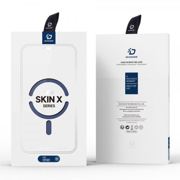 Dux Ducis Samsung Galaxy S24 Ultra Kotelo Skin X Pro Series Jalusta MagSafe Sininen
