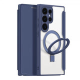 Dux Ducis Samsung Galaxy S24 Ultra Kotelo Skin X Pro Series Jalusta MagSafe Sininen