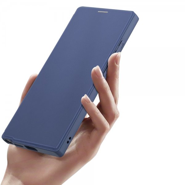 Dux Ducis Samsung Galaxy S24 Ultra Kotelo Skin X Pro Series Jalusta MagSafe Sininen