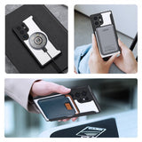Dux Ducis Samsung Galaxy S24 Ultra -kotelo, Skin X Pro Series, jalusta, MagSafe, musta