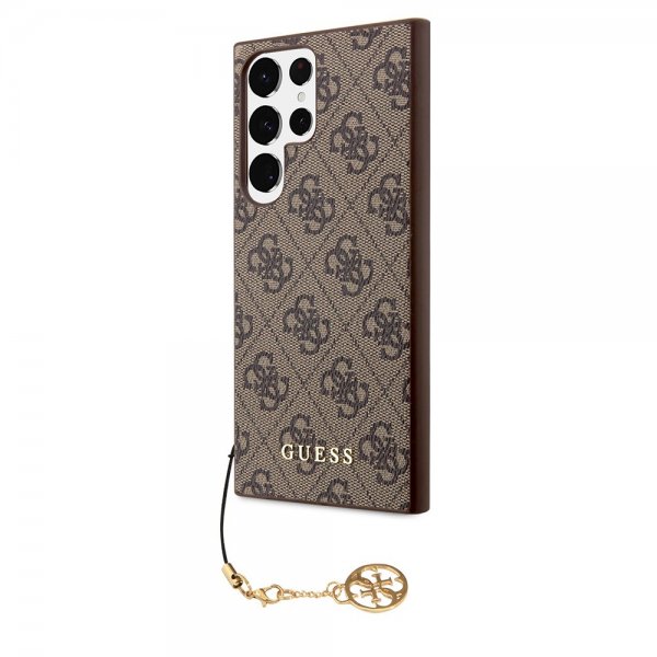 Guess Samsung Galaxy S24 Ultra Kuoret 4G Charm Ruskea