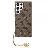Guess Samsung Galaxy S24 Ultra Kuoret 4G Charm Ruskea
