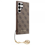 Guess Samsung Galaxy S24 Ultra Kuoret 4G Charm Ruskea