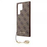Guess Samsung Galaxy S24 Ultra Kuoret 4G Charm Ruskea