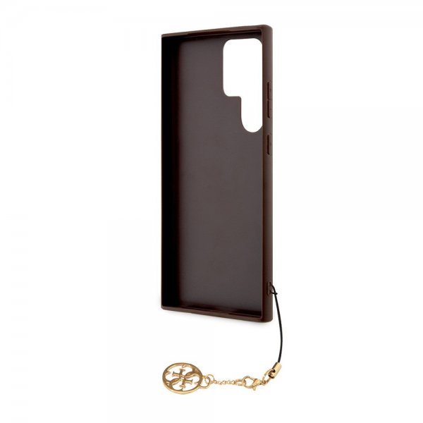 Guess Samsung Galaxy S24 Ultra Kuoret 4G Charm Ruskea