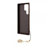 Guess Samsung Galaxy S24 Ultra Kuoret 4G Charm Ruskea