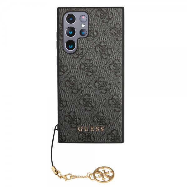 Guess Samsung Galaxy S24 Ultra Suojakuori 4G Charm Harmaa