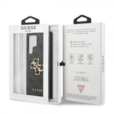 Guess Samsung Galaxy S24 Ultra Kuori 4G Metal Logo Musta