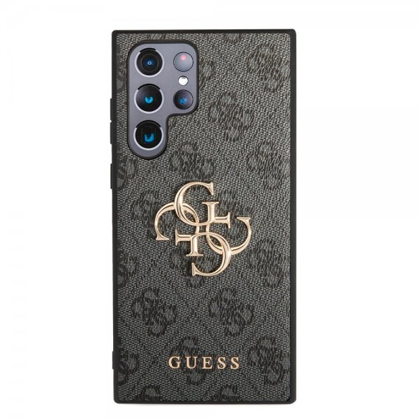 Guess Samsung Galaxy S24 Ultra Kuori 4G Metal Logo Musta