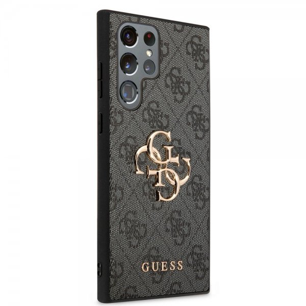 Guess Samsung Galaxy S24 Ultra Kuori 4G Metal Logo Musta