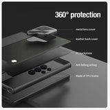 Nillkin Samsung Galaxy S24 Ultra Kuori CamShield Prop Leather MagSafe Musta