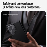 Nillkin Samsung Galaxy S24 Ultra Kuori CamShield Prop Leather MagSafe Musta
