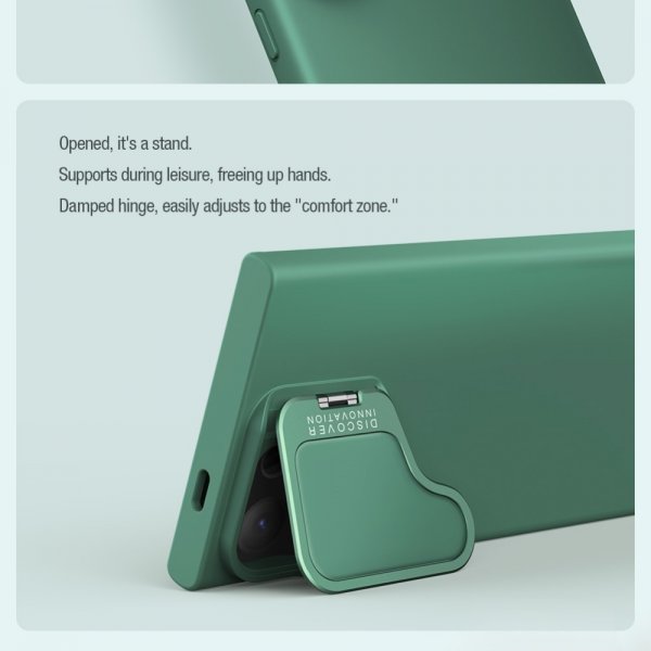 Nillkin Samsung Galaxy S24 Ultra Kuori CamShield Silky Prop Vihreä