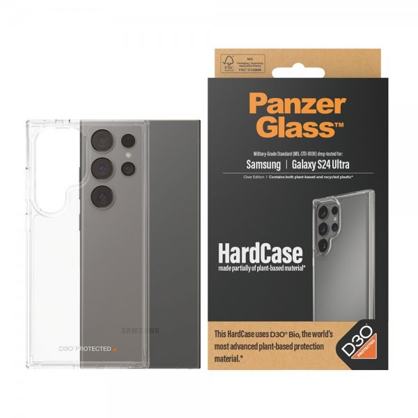 PanzerGlass Samsung Galaxy S24 Ultra kuori HardCase D3O Transparent