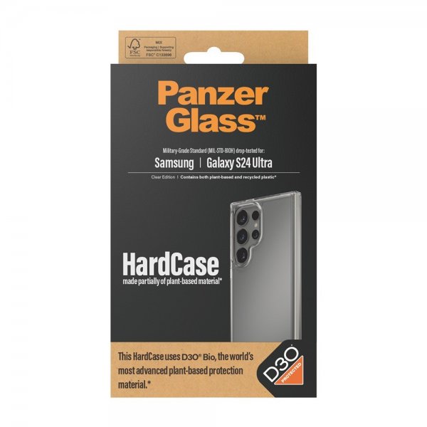 PanzerGlass Samsung Galaxy S24 Ultra kuori HardCase D3O Transparent