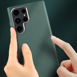 X-Level Samsung Galaxy S24 Ultra Kuori Nahkakuvio Vihreä