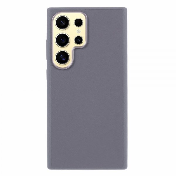 X-Level Samsung Galaxy S24 Ultra Kuori Nahkakuviointi MagSafe Harmaa