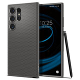 Spigen Samsung Galaxy S24 Ultra -kuori Liquid Air Marble Grey