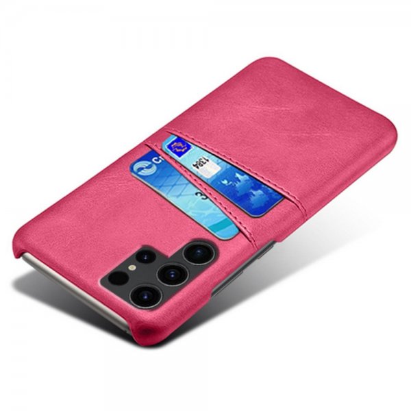 Samsung Galaxy S24 Ultra Kuoret kahdella korttipaikalla Magenta