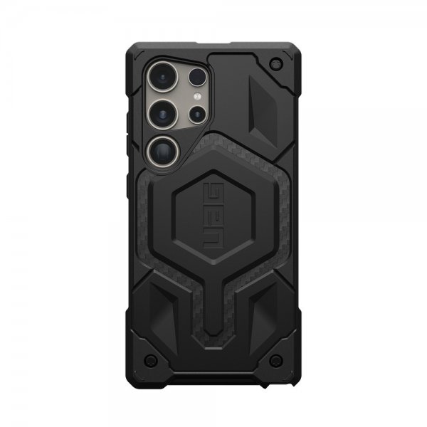 Urban Armor Gear (UAG) Samsung Galaxy S24 Ultra -suojakuori Monarch Pro MagSafe, hiilikuitu, musta