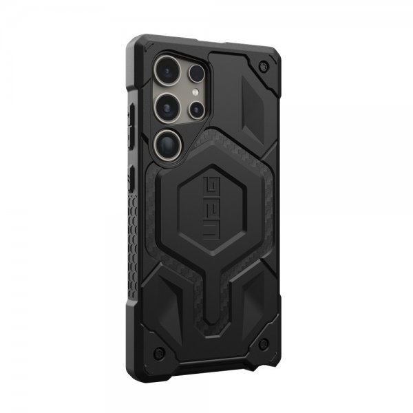 Urban Armor Gear (UAG) Samsung Galaxy S24 Ultra -suojakuori Monarch Pro MagSafe, hiilikuitu, musta
