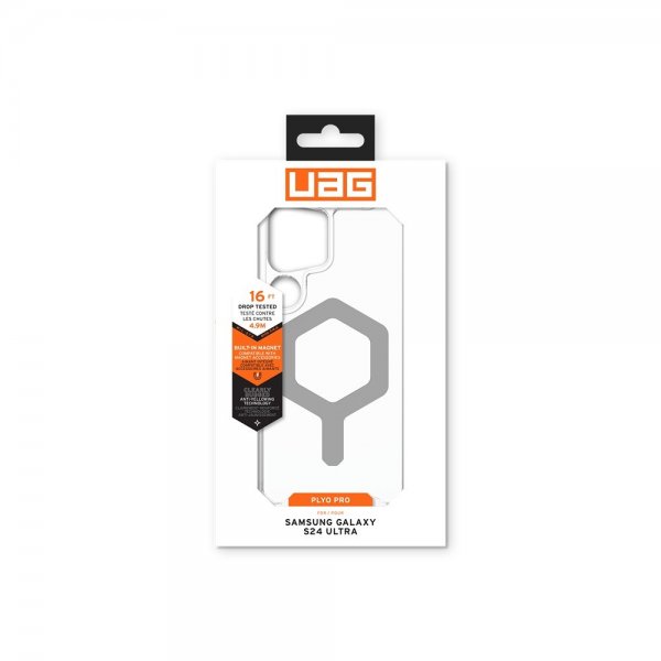 Urban Armor Gear (UAG) Samsung Galaxy S24 Ultra Plyo Pro MagSafe Suojakuori Ice Silver
