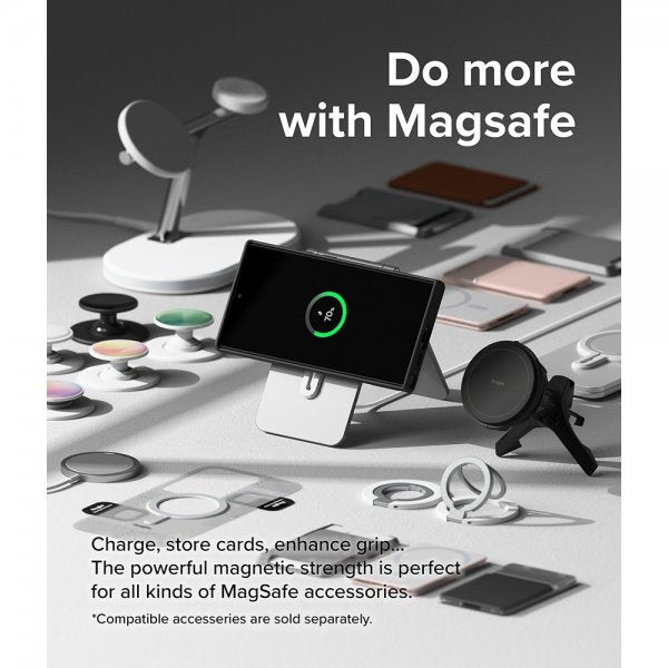 Ringke Samsung Galaxy S24 Ultra Silicone Magnetic -suojakuori, musta