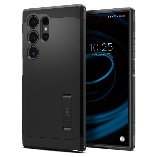 Spigen Samsung Galaxy S24 Ultra -suojakuori Tough Armor MagFit, musta