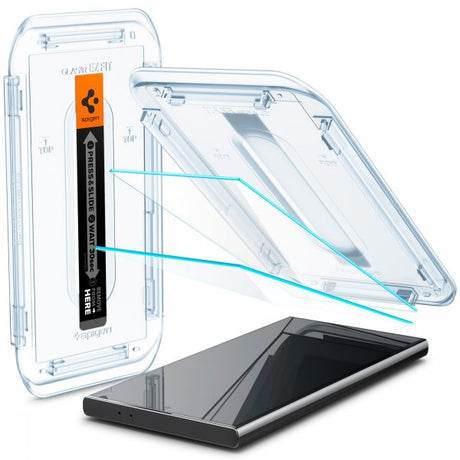 Spigen Samsung Galaxy S24 Ultra -näytönsuoja GLAS.tR EZ Fit 2-pakkaus