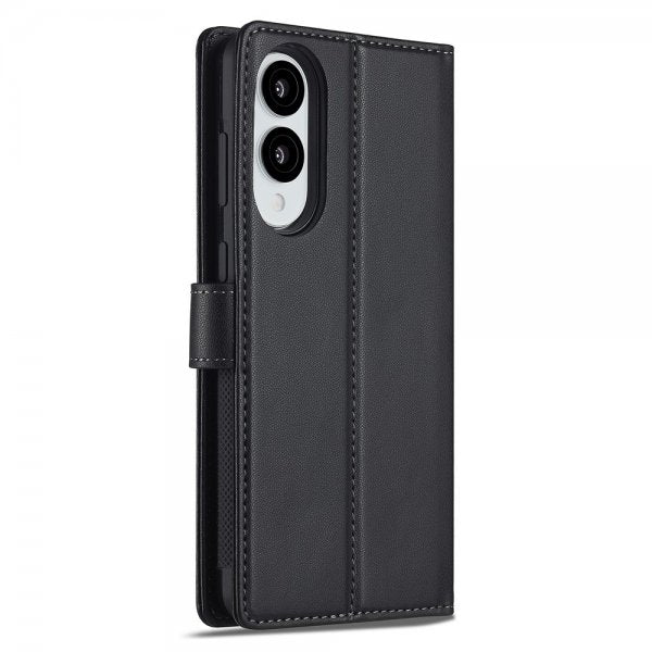 Nordic Covers Samsung Galaxy S25 Edge -kotelo irrotettavalla MagSafe-kuorella Raven Black