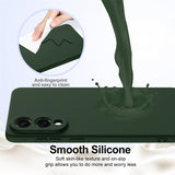 Samsung Galaxy S25 Edge Kuori Strap Silikoni MagSafe Tummanvihreä