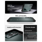Spigen Samsung Galaxy S25 Edge -suojakuori Tough Armor MagFit Abyss Green