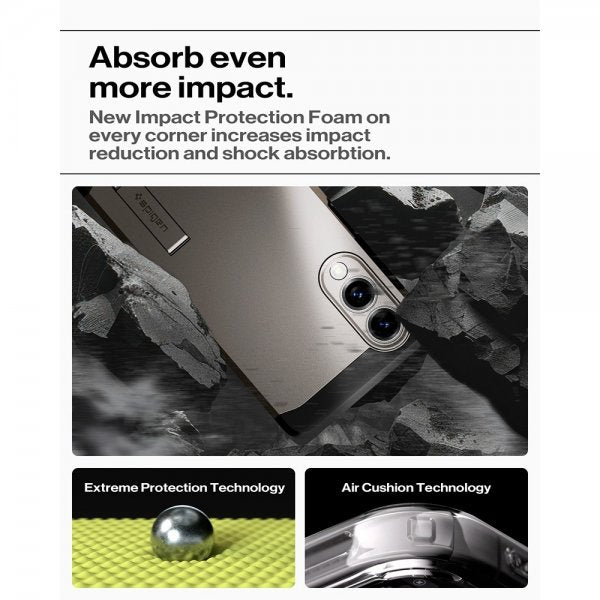 Spigen Samsung Galaxy S25 Edge -suojakuori Tough Armor MagFit Gunmetal