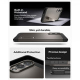 Spigen Samsung Galaxy S25 Edge -suojakuori Tough Armor MagFit Gunmetal