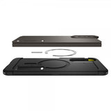 Spigen Samsung Galaxy S25 Edge -suojakuori Tough Armor MagFit Gunmetal