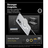 Spigen Samsung Galaxy S25 Edge Ultra Hybrid MagFit kirkas valkoinen kuori