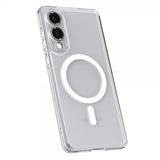 Spigen Samsung Galaxy S25 Edge Ultra Hybrid MagFit kirkas valkoinen kuori