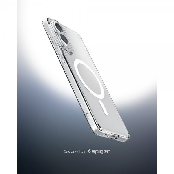 Spigen Samsung Galaxy S25 Edge Ultra Hybrid MagFit kirkas valkoinen kuori