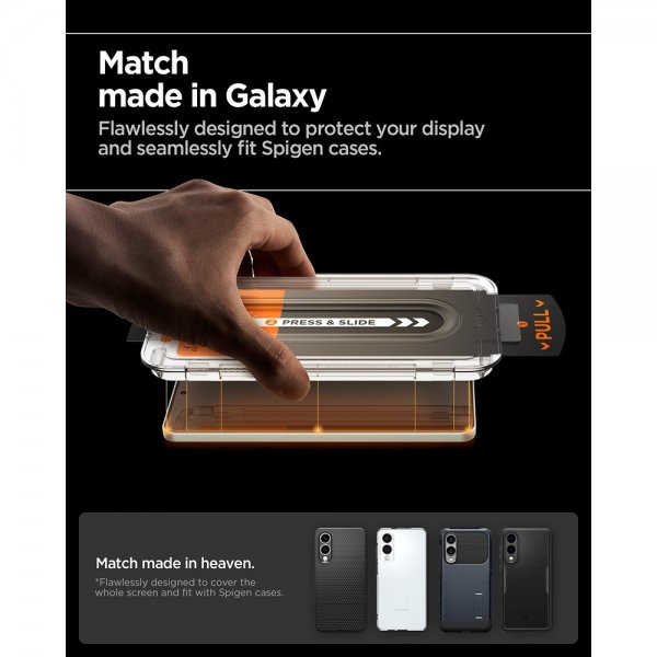 Spigen Samsung Galaxy S25 Edge -näytönsuoja GLAS.tR EZ Fit Pro