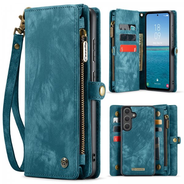 CaseMe Samsung Galaxy S25 FE Kotelo 008 Series Irrotettava Kuori Sininen