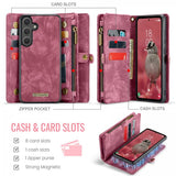 CaseMe Samsung Galaxy S25 FE Kotelo 008 Series Irrotettava Kuori Punainen