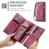 CaseMe Samsung Galaxy S25 FE Kotelo 008 Series Irrotettava Kuori Punainen