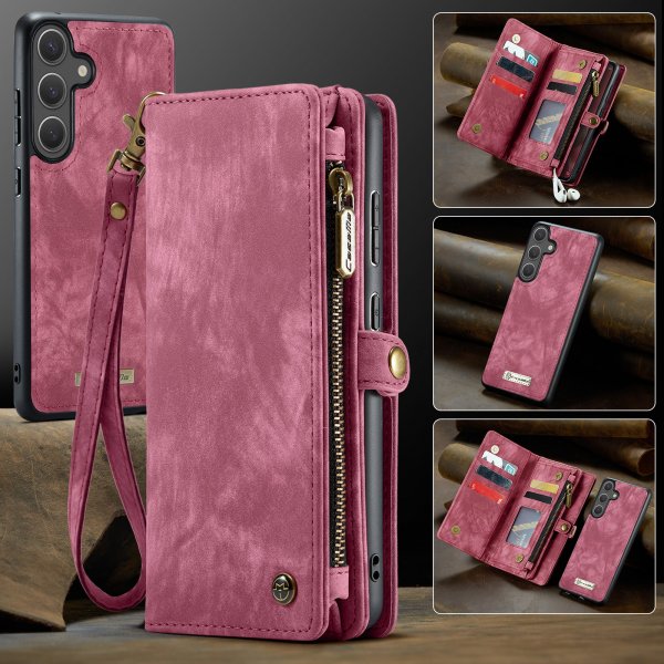 CaseMe Samsung Galaxy S25 FE Kotelo 008 Series Irrotettava Kuori Punainen