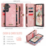 CaseMe Samsung Galaxy S25 FE -kotelo, 008-sarja, irrotettava kuori, pinkki